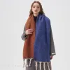 Cross-border scarf wholesale e-commerce live streaming supply chain 88 Cotton candy series, double-sided hand-tied thick whiskers details Picture